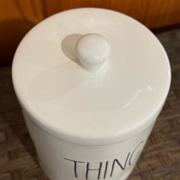 Rae Dunn THINGS canister with Lid - Picture 3 of 6